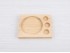 Wooden board for 3 sauces Ref.AT37003