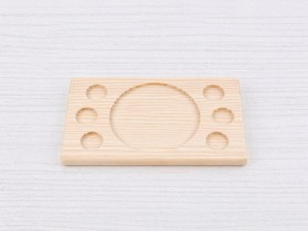 Tabla de madera para 6 salsas Ref.AT37002