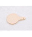 Beech wood board Ø12.5 cm. with handle Ref.DRKD822