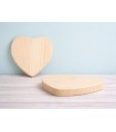 Solid wood heart 22x22x2 cm. Ref.AT11419