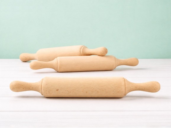 Wooden rolling pin 27 cm. Ref.MO1990