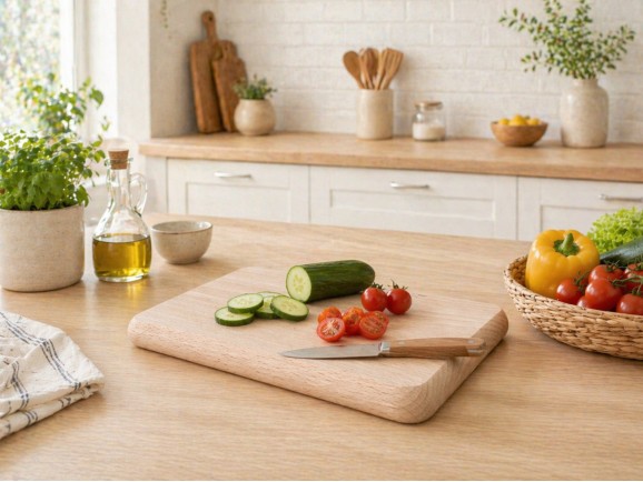 Rectangular wooden cutting board Ref.DRKD813