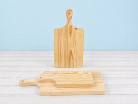 Tabla de madera de cortar c/mango 3 medidas Ref.AR01374