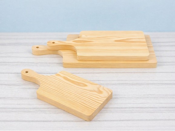 Tabla de madera de cortar c/mango 3 medidas Ref.AR01374