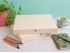 Wooden box 40x33x6 cm. with hinge and clasp Ref.P00C36D
