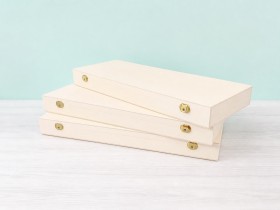 Wooden box 50x20x5 cm. with hinge and clasp Ref.PC9F3