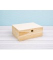 Caja estuche de madera 27x22,5x11 cm. c/bisagra y broche Ref.P35C45BS