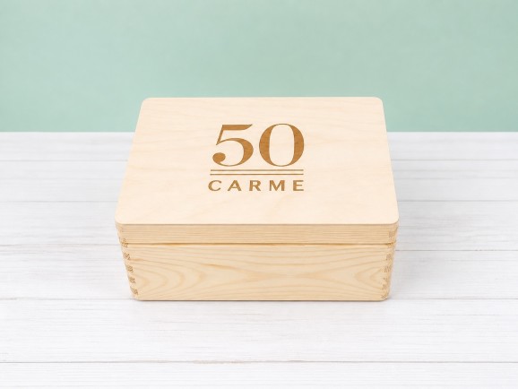 Pine wooden box 30x20x14 cm. with hinges Ref.DRSD130