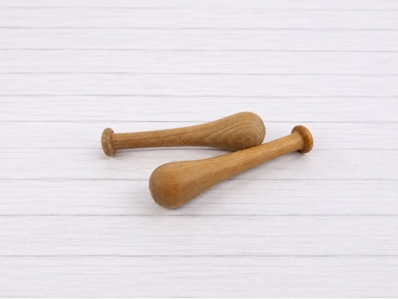 Wooden mortar hand 16 cm. Ref.1131