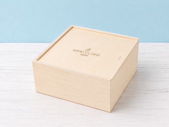 Caja de madera 35x35x14 cm. c/tapa corredera Ref.PC9H