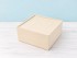 Wooden box 35x35x14 cm. with sliding lid Ref.PC9H