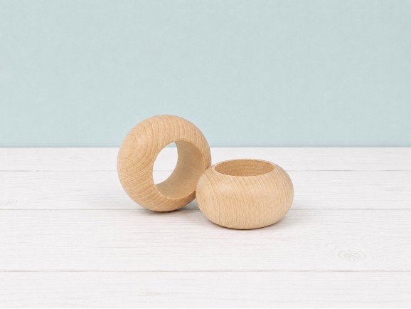Aro de madera ovalado Ø6 cm. Ref.CCCU68