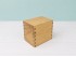 Caja de madera 14x10x13 cm. barnizada c/bisagra e imán Ref.PC07PV