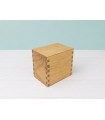 Wooden box 14x10x13 cm. varnished with hinge and magnet Ref.PC07PV