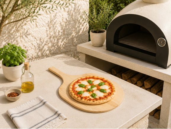 Tabla de madera de mano para pizza Ref.AT37210
