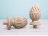 Wooden pineapple finial, carved, Ø9 cm. Ref.355P