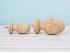 Grooved wooden acorn finial, 2 sizes, Ref.ST20RF