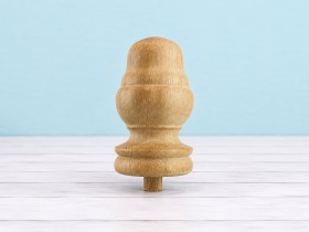 Remate Piña de madera roble Ø9 cm. Ref.352R