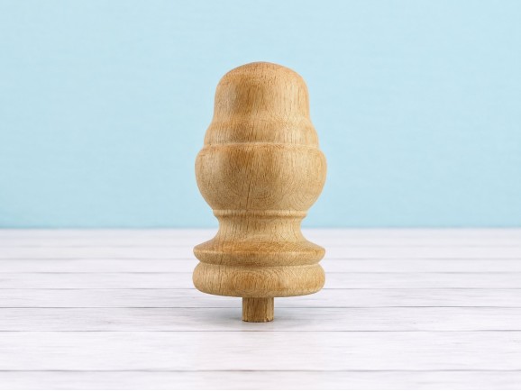 Remate Piña de madera roble Ø9 cm. Ref.352R