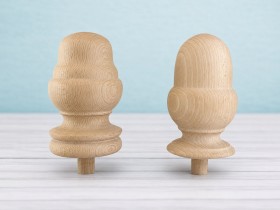 Wooden Pineapple and Acorn Finial Ø9 cm. Ref.352