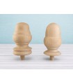 Remate Piña y Bellota de madera Ø9 cm. Ref.352
