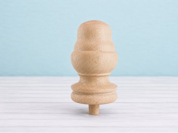 Remate Piña y Bellota de madera Ø9 cm. Ref.352
