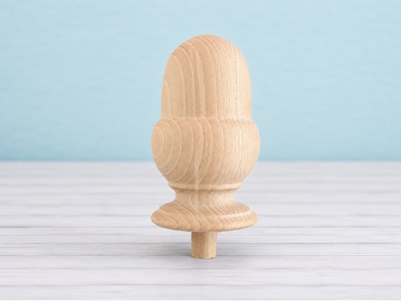 Wooden Pineapple and Acorn Finial Ø9 cm. Ref.352