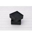 Black wooden box 2 sizes with sliding lid Frame Ref.P00C01CN