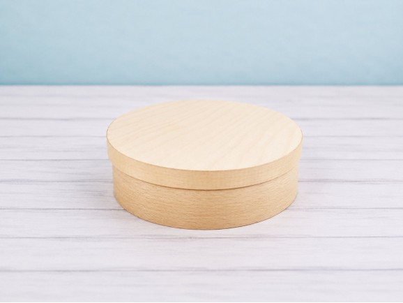 Round wooden box Ø20x6 cm. Ref.DWPL402
