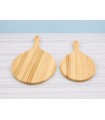 Round wooden board with handle, 2 sizes, Ref. AT041