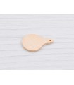 Tabla de madera haya Ø12,5 cm. c/mango Ref.DRKD822