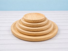 Platos de madera pulpo varias medidas Ref.AT010