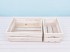 White wooden fruit box, 2 slats, 2 sizes Ref.AT1133