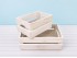Caja fruta de madera blanca 2 lamas 2 medidas Ref.AT1133