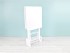 Juego 2 Mesas Auxiliares Plegables Blancas con Soporte Ref.1391B1