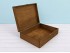 Aged wooden box 33x25x9 cm. with hinge and clasp Ref.PCF82