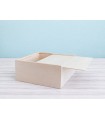 Wooden box 27x27x12 cm. with sliding cover Ref.PC4K