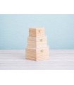 Hexagonal wooden box 3 sizes Ref.P117