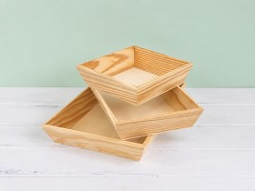 Inclined wooden tray 3 sizes Ref.P1141L