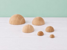 Half Balls of wood there are several measures Ref.OP1093