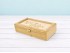 Caja de madera 28,5x15x7 cm. c/tapa de cristal y 2 bandejas Ref.PCR4V