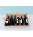 Wooden Box for 6 Bottles of Wine with Sliding Lid Ref.6BotTCOK