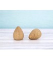 Remate madera haya forma bala 6 cm. Ref.374