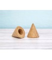 Cone-shaped beech wood finish 6 cm. Ref.376
