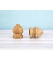 Wooden finish has been turned flat 6 cm. Ref.371A
