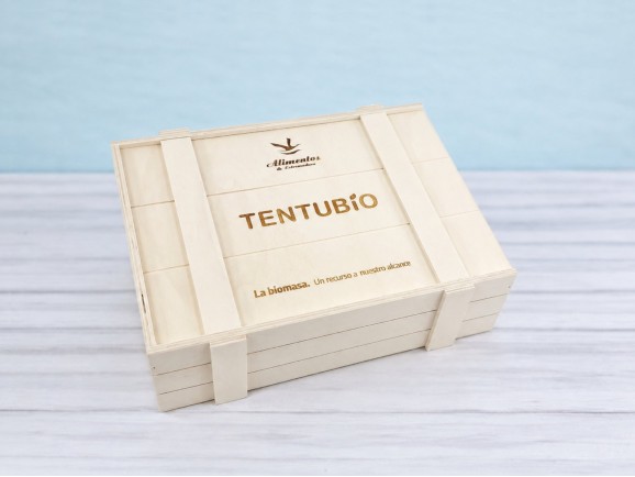 Packaging type wooden box 35x27x10 cm. with sliding lid Ref.P1454C10RT