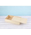 Caja de madera 32,5x18x7,5 cm. c/tapa corredera Ref.PC2D