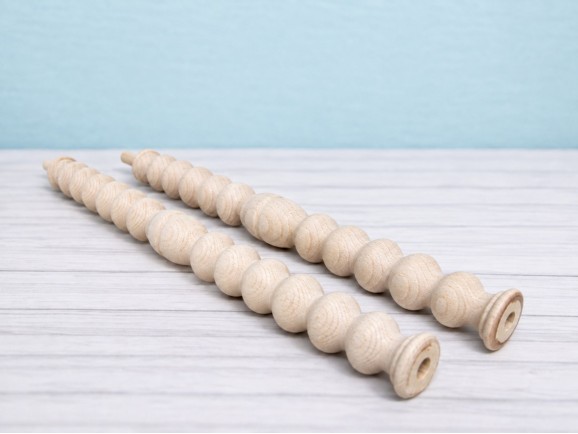 Wooden ball baluster L37 cm. Ref.232-37