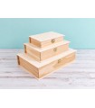 Wooden book box 3 sizes Ref.P1320A