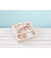 White wooden box for 10x15 photos with methacrylate lid Ref.P00CF13B1M